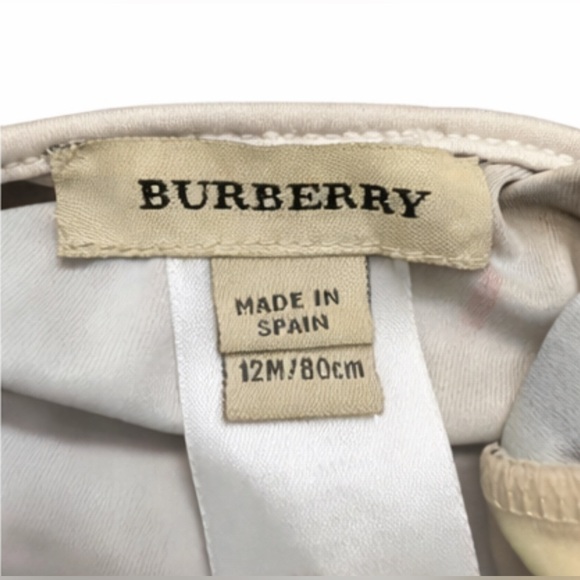 Burberry Tan Plaid Kids Swim One Piece - Picture 3 of 3